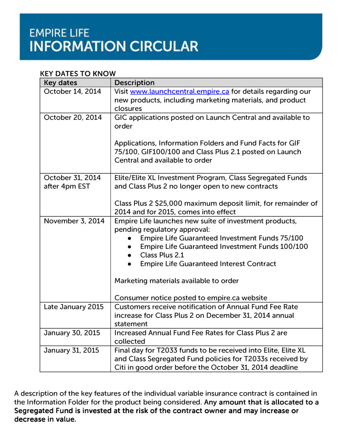 Empire Life Product Launch